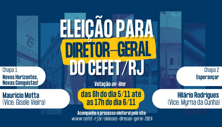 Cefet/RJ tem dois candidatos ao cargo de diretor-geral da instituição