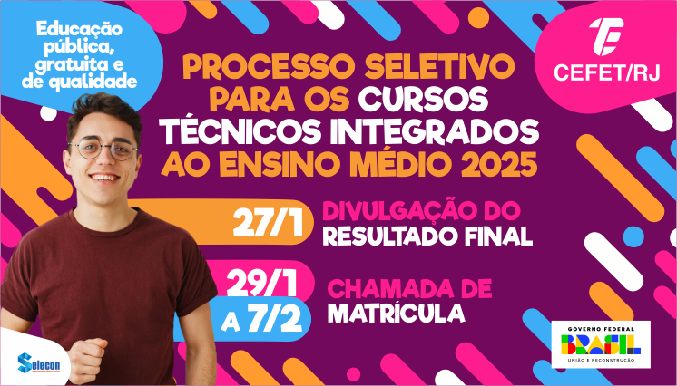 Acompanhe o processo seletivo dos cursos técnicos integrados ao ensino médio 2025