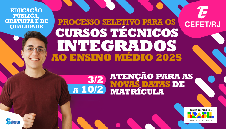 Acompanhe o processo seletivo dos cursos técnicos integrados ao ensino médio 2025