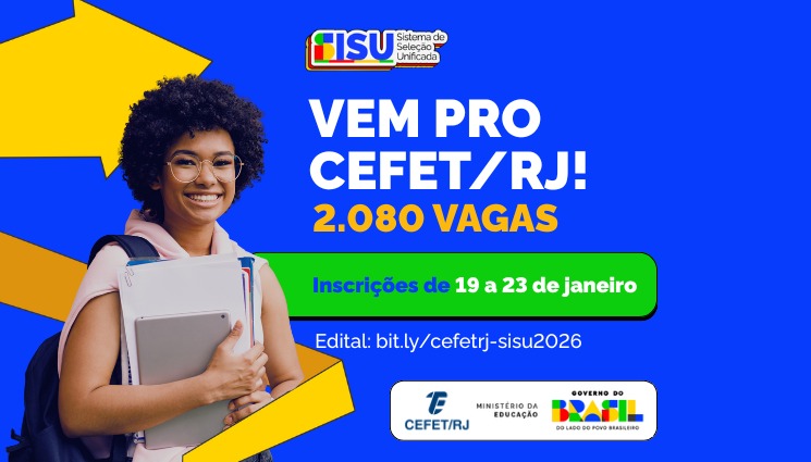 Cefet/RJ abre 2.080 vagas em cursos de graduação pelo Sisu
