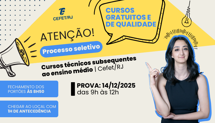 Acompanhe as próximas etapas do processo seletivo dos cursos técnicos subsequentes