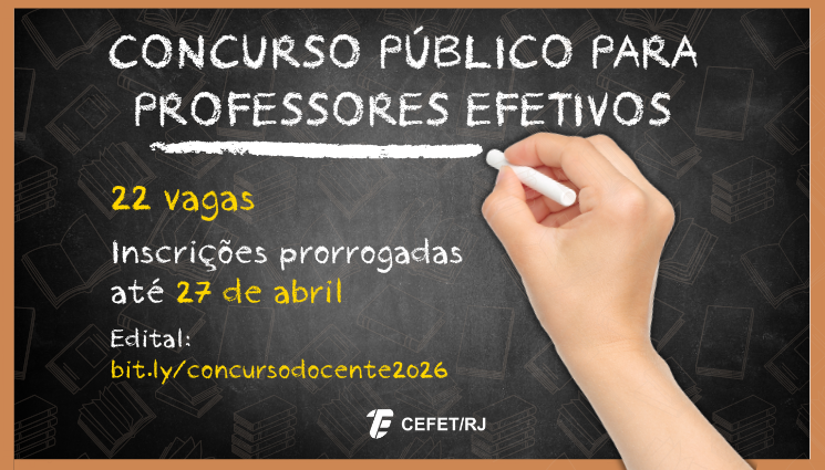 Cefet/RJ abre 22 vagas em concurso para professores efetivos